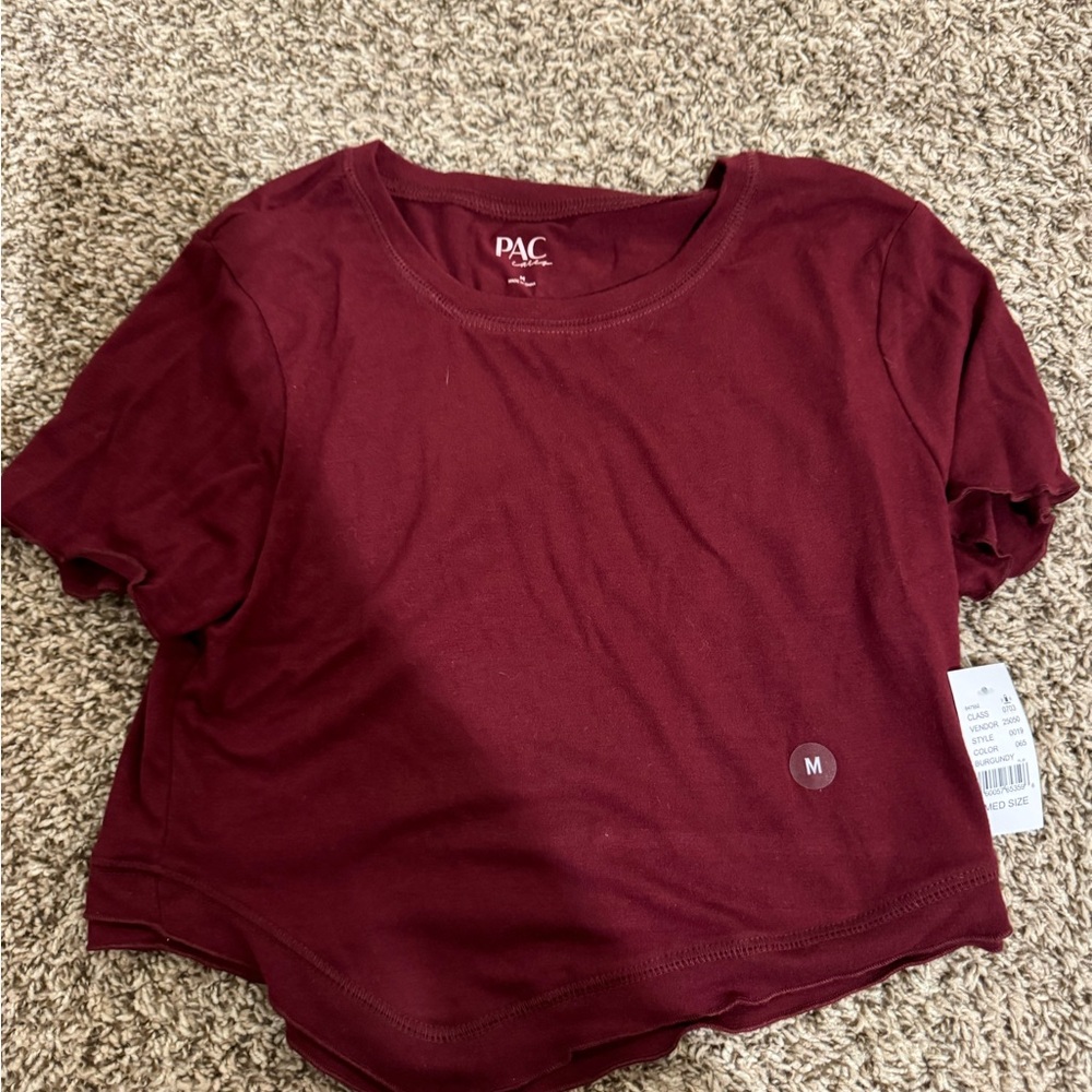 PacSun Burgundy Crop Top